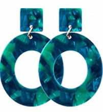 Load image into Gallery viewer, Acrylic Square/Circle Earrings
